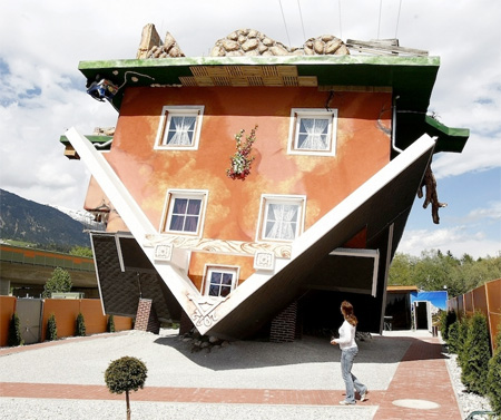 upside down house building unusual funny best creative brilliant
